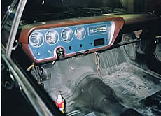 restored dash placed into car