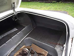 A shot inside the trunk