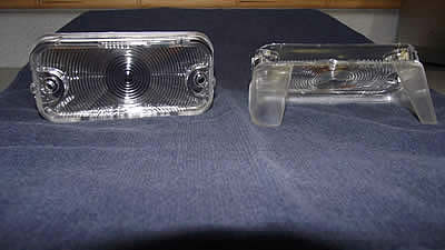 1968 Beaumont Front Parking Light Lenses, Clear