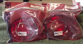 1972 Chevell tail light lenses with trim